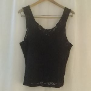 Romantic Moods Women's black lace Cami size L